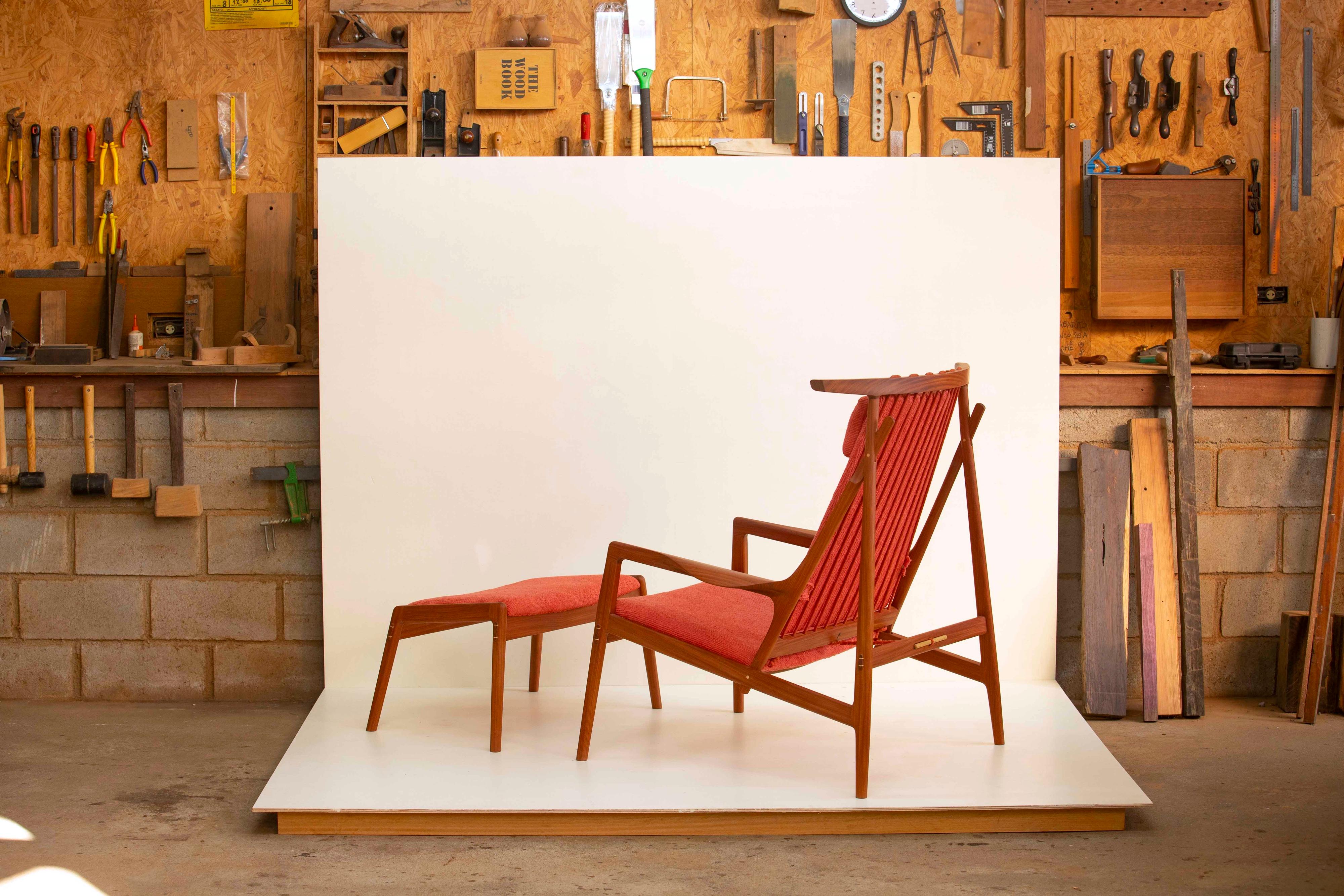 Limited Edition Armchair in exotic Brazilian Hardwood by Ricardo Graham In New Condition For Sale In Nova Friburgo, RJ