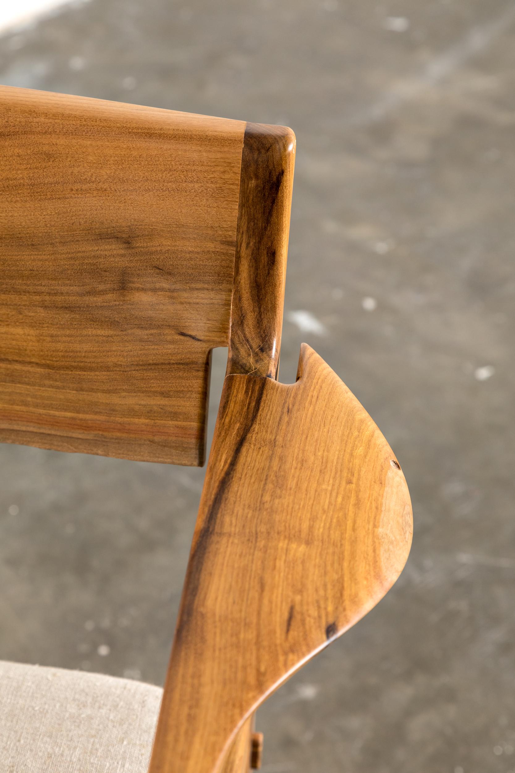 Woodwork Light Armchair in Brazilian Hardwood by Ricardo Graham Ferreira For Sale