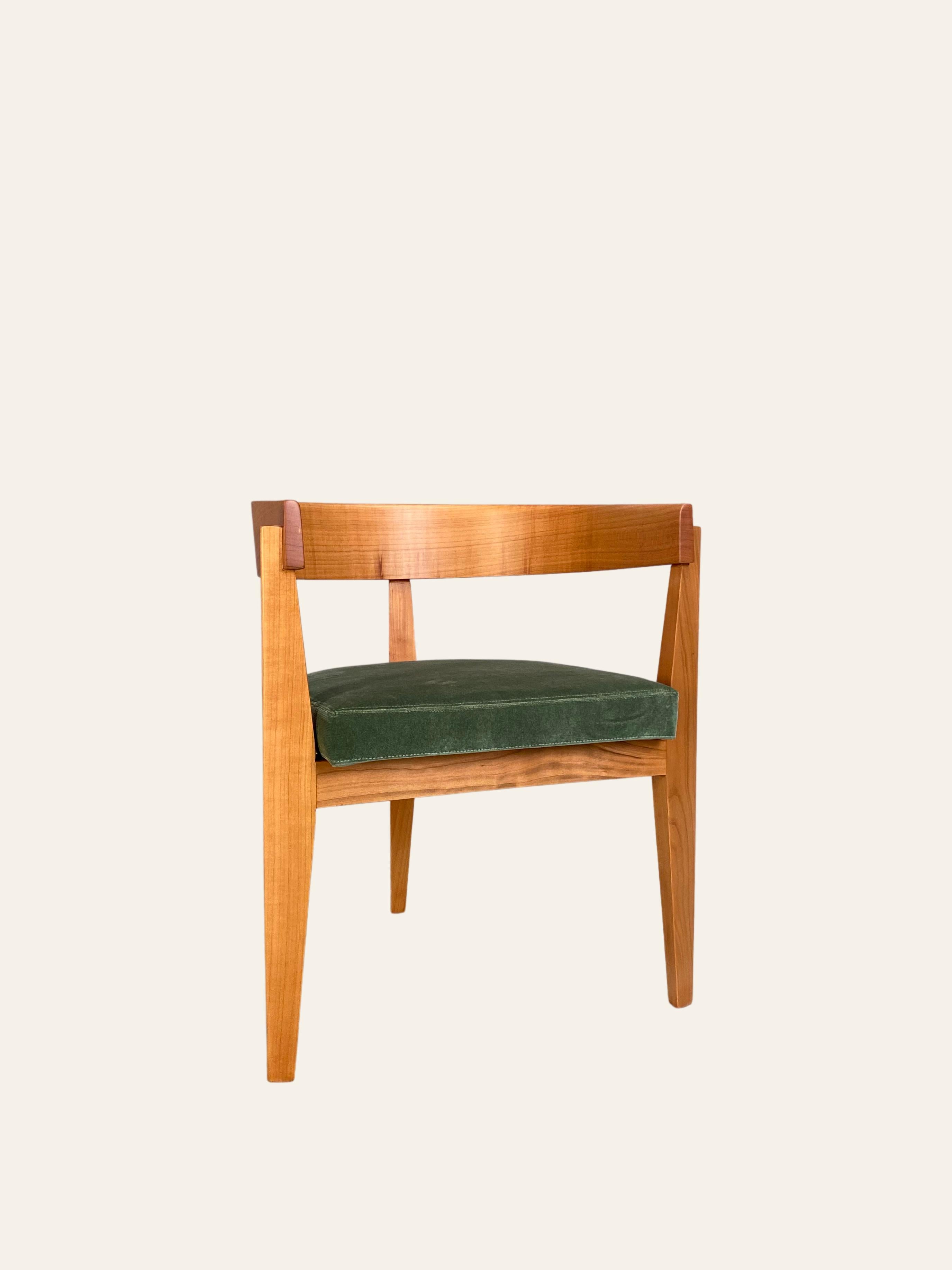 Contemporary Armchair in Solid Cherrywood 2