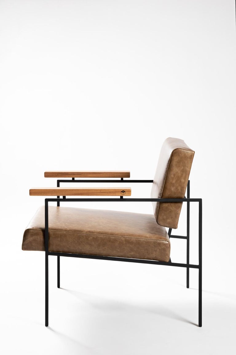 Minimalist Armchair "Helena" by Samuel Lamas For Sale at 1stDibs