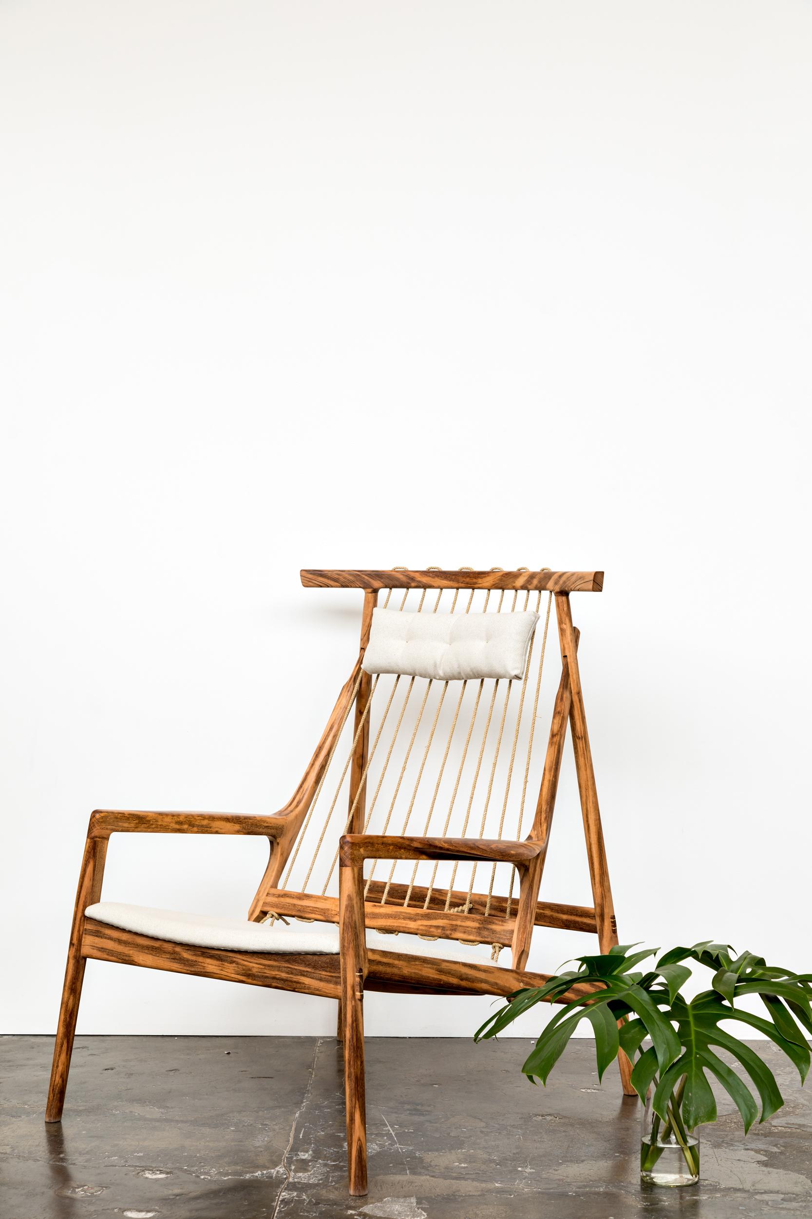 Contemporary Armchair in Tropical Hardwood by Ricardo Graham Ferreira For Sale 6