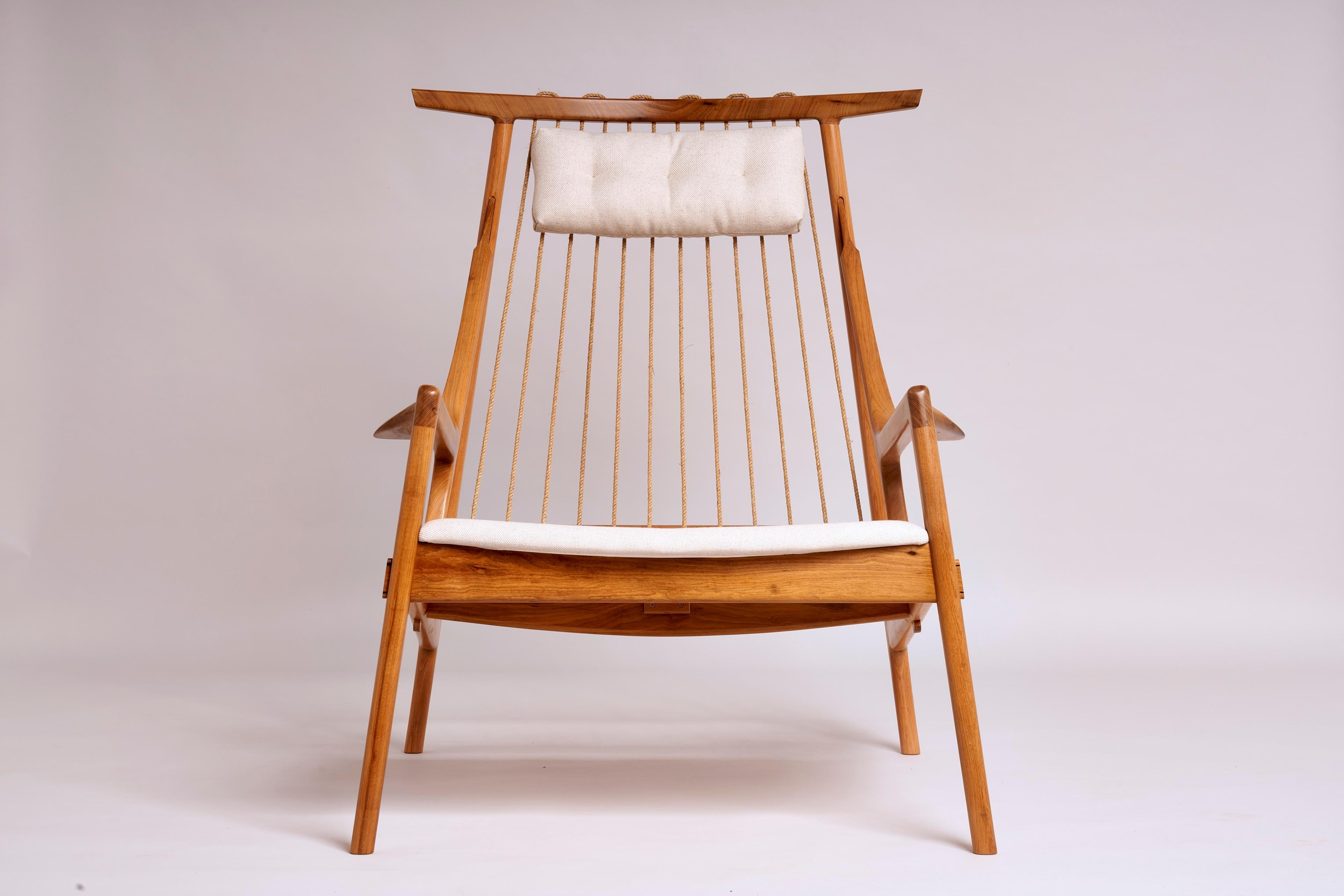 Brazilian Contemporary Armchair in Tropical Hardwood by Ricardo Graham Ferreira For Sale