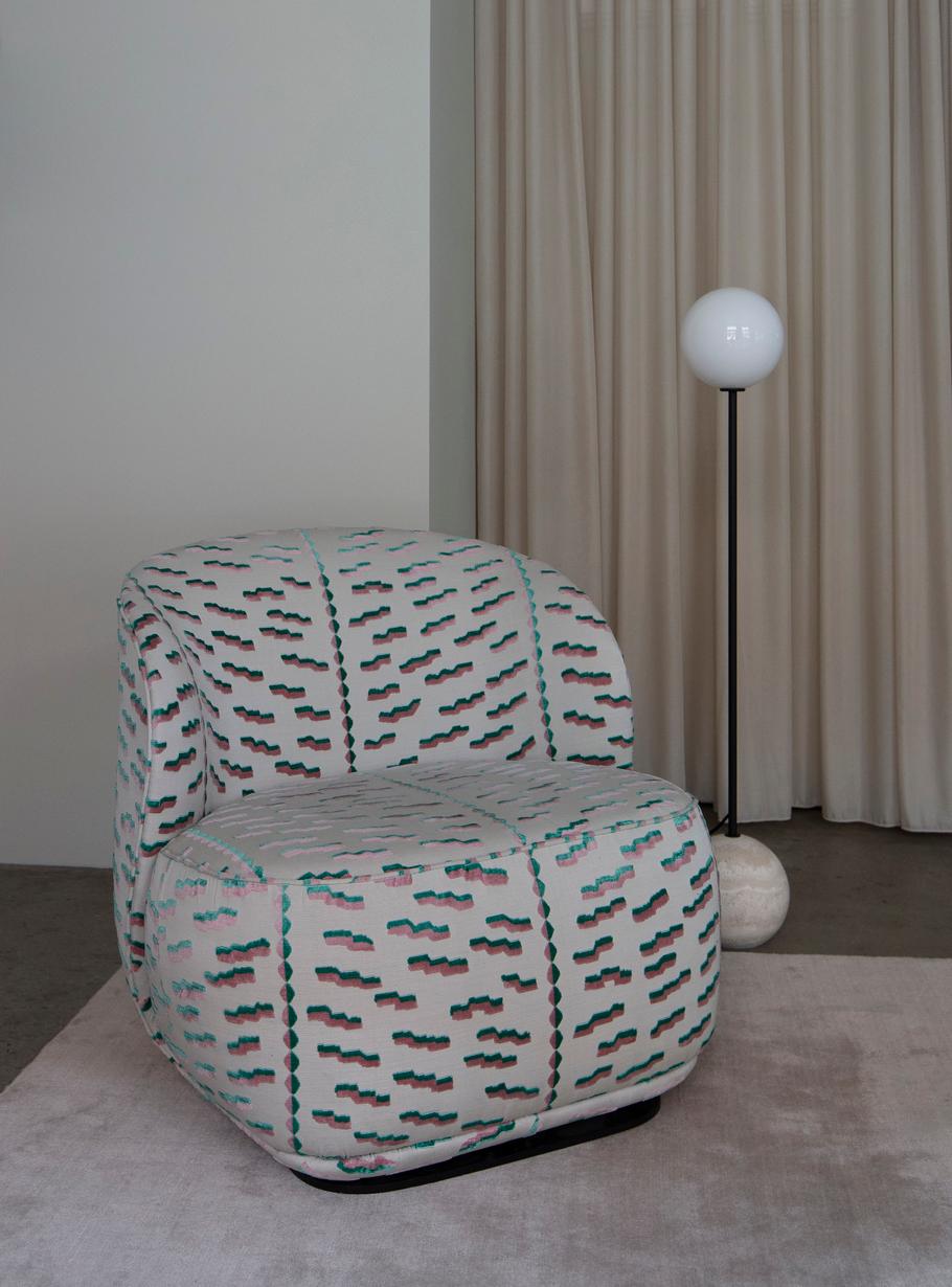Contemporary Armchair 'La Pipe Lounge', A Joy, 'Fixed' For Sale 2