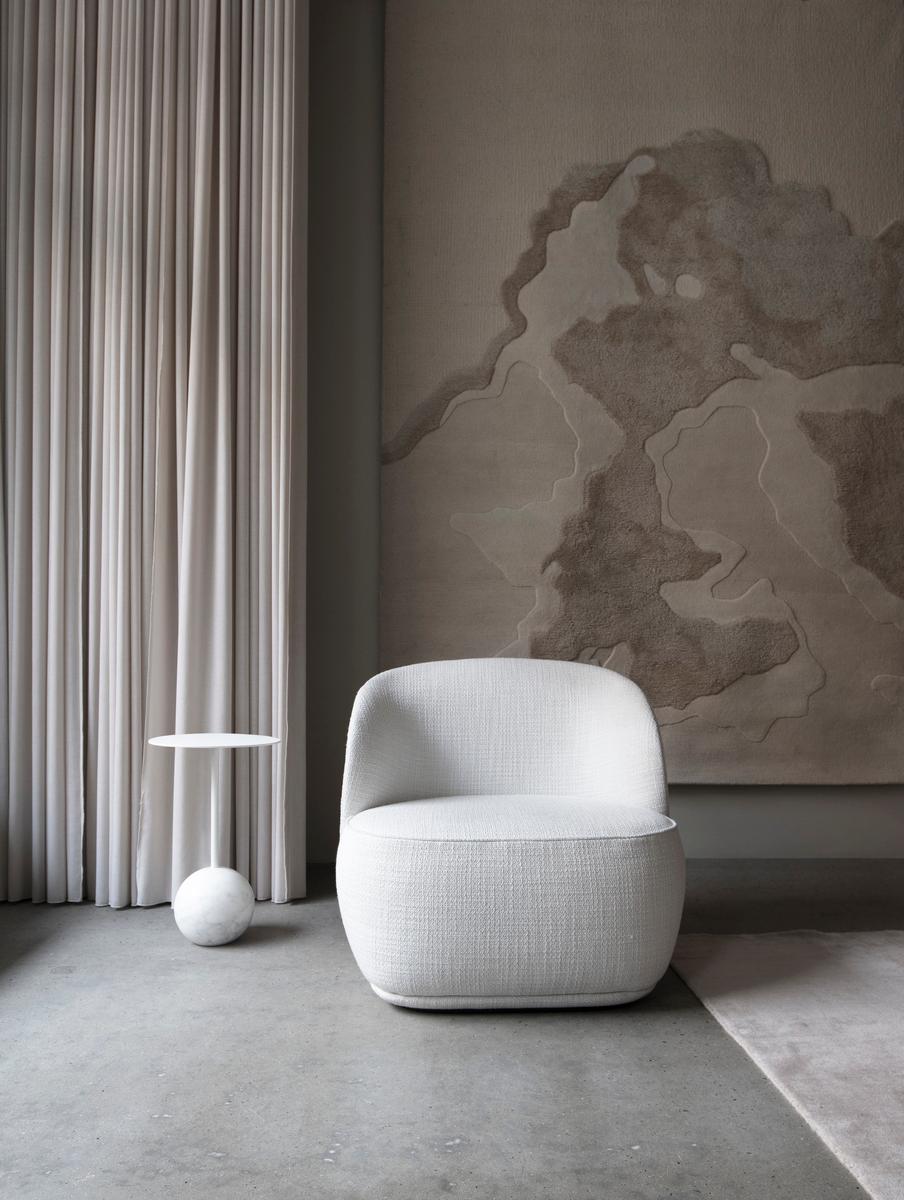 Wool Contemporary Armchair 'La Pipe Lounge', A Joy, 'Fixed' For Sale
