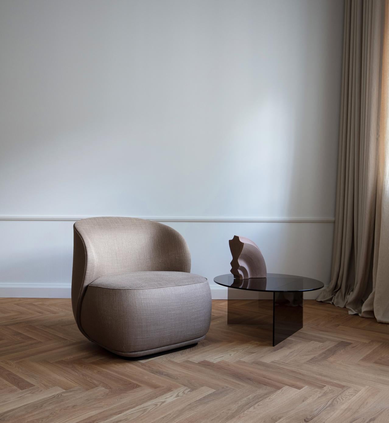 Contemporary Armchair 'La Pipe Lounge', Nevotex, Barnum Bouclé, 'Fixed' For Sale 4
