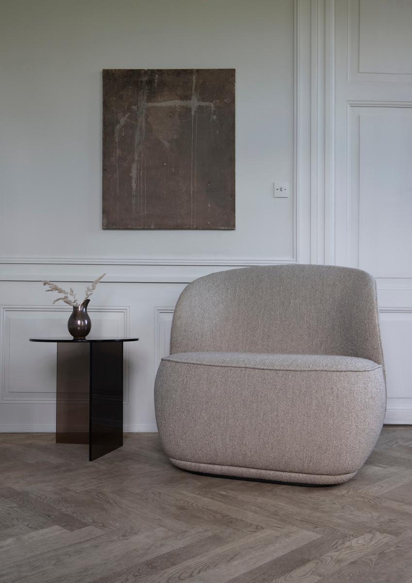 Contemporary Armchair 'La Pipe Lounge', Nevotex, Barnum Bouclé, 'Fixed' For Sale 8