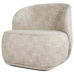 Poltrona contemporanea 'La Pipe Lounge', Dedar, Xilofono, 'Fisso'