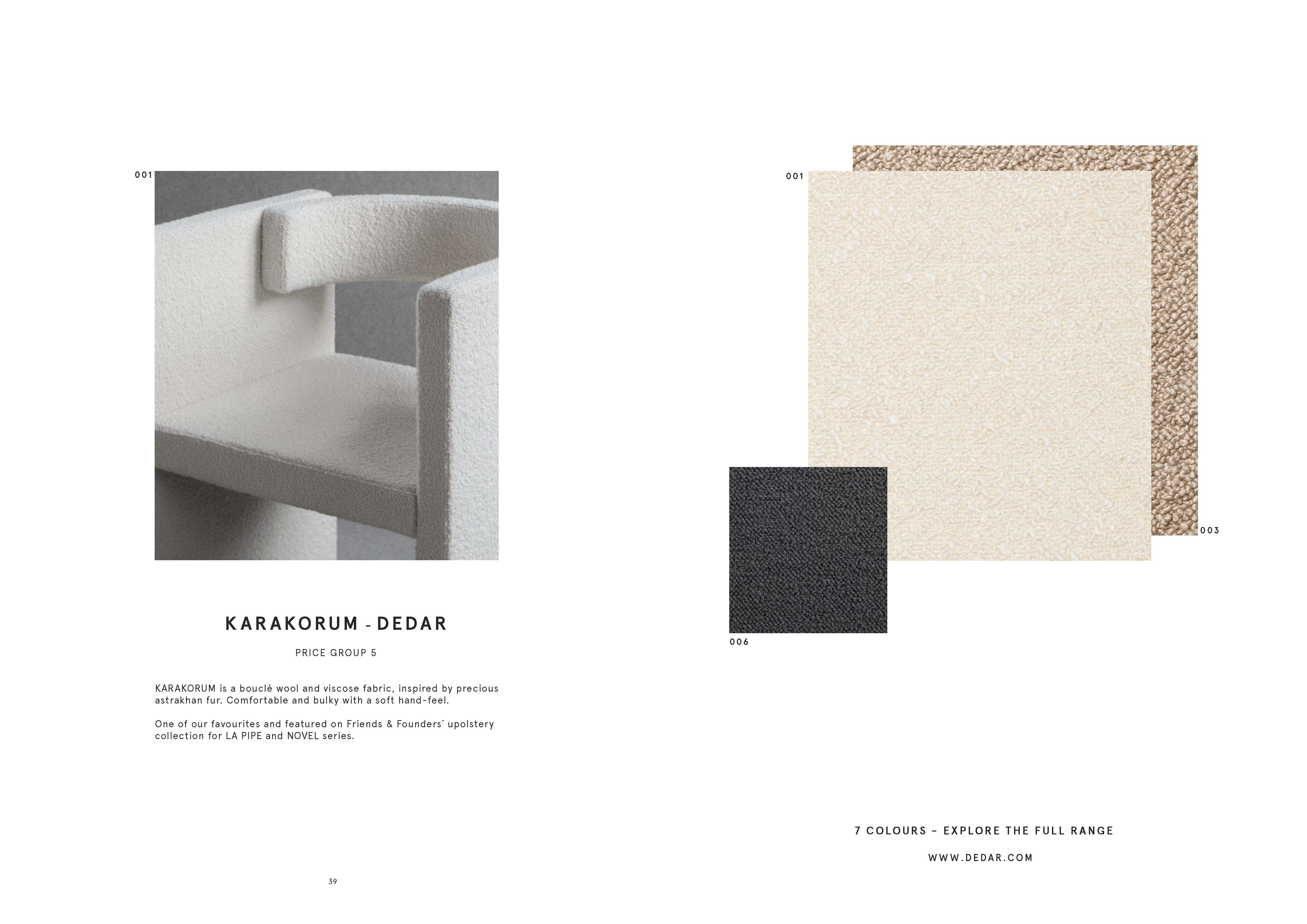 Contemporary Armchair 'La Pipe Lounge' with Barnum Bouclé Fabric For Sale 7
