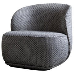 Contemporary Armchair 'La Pipe Lounge' with Kvadrat Fabric