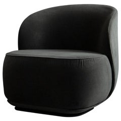 Contemporary Armchair 'La Pipe Lounge' with Velvet, Alexander, 'Fixed'