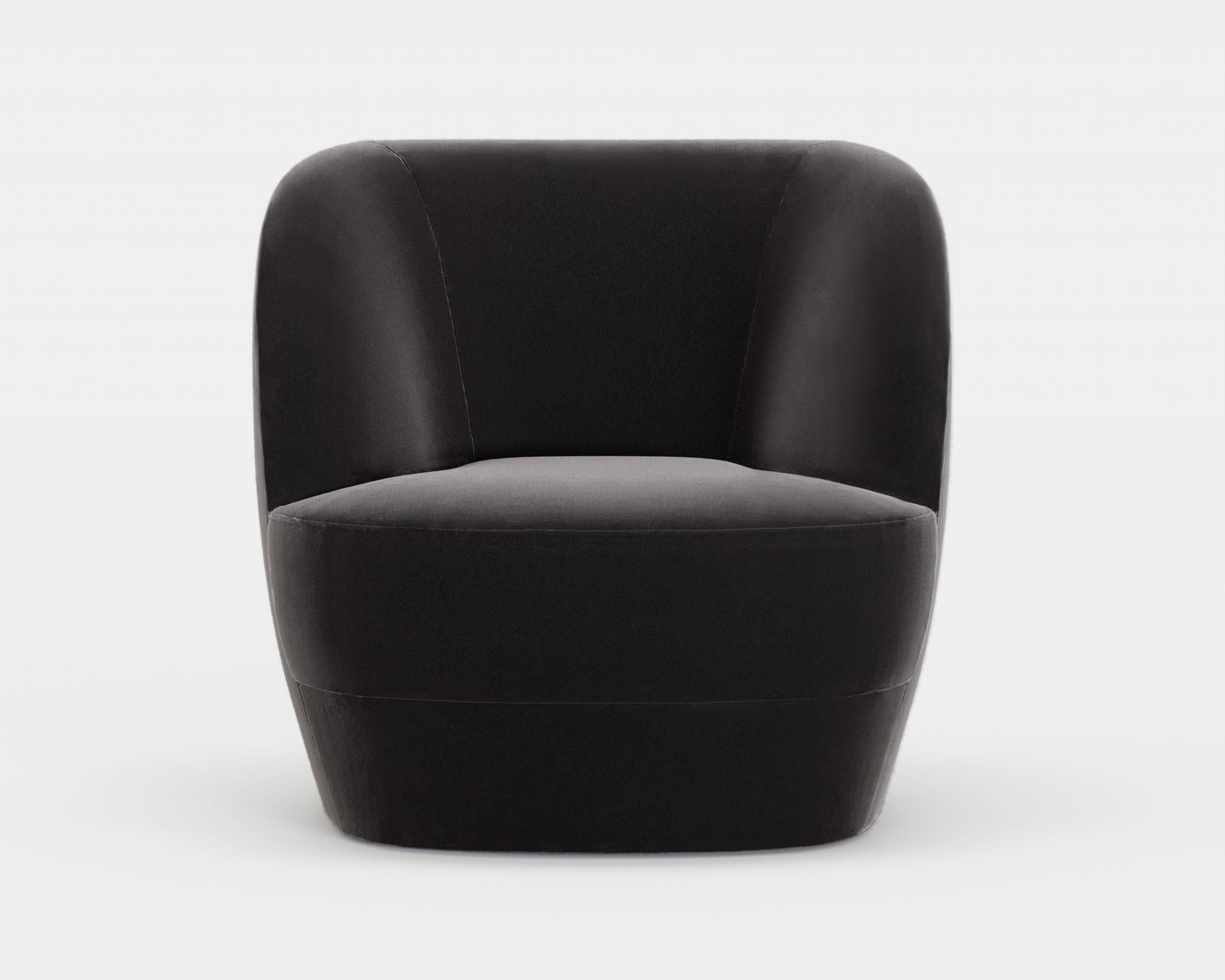 Organic Modern Contemporary Armchair 'Lombard Street' by Man of Parts, Sahco Coney 002 For Sale