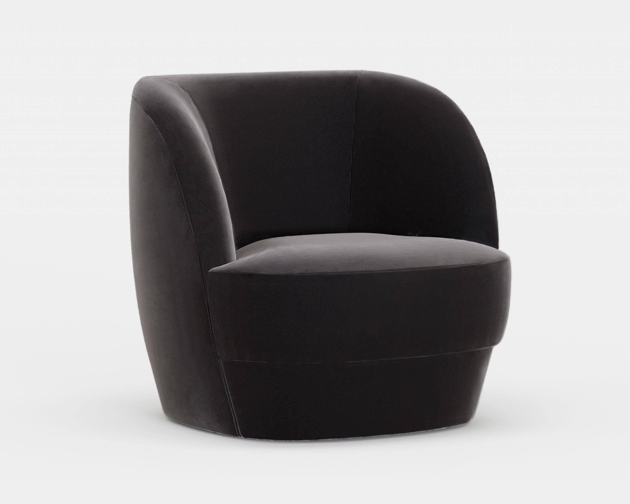 Organic Modern Contemporary Armchair 'Lombard Street' by Man of Parts, Sahco Safire 007 For Sale
