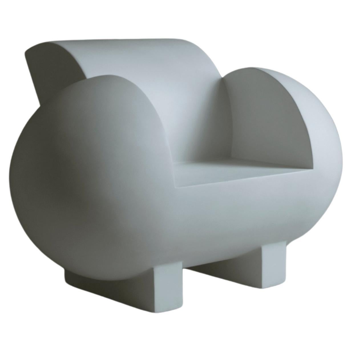 Contemporary Armchair 'Lost Space' by TheShaw, White Resin For Sale