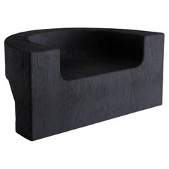 Contemporary Sessel 'Maco' aus gebranntem Holz von CarmWorks, anpassbar
