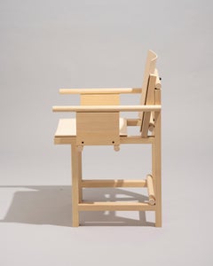 Modern contemporary armchair in plywood and solid koto by Marc Morro