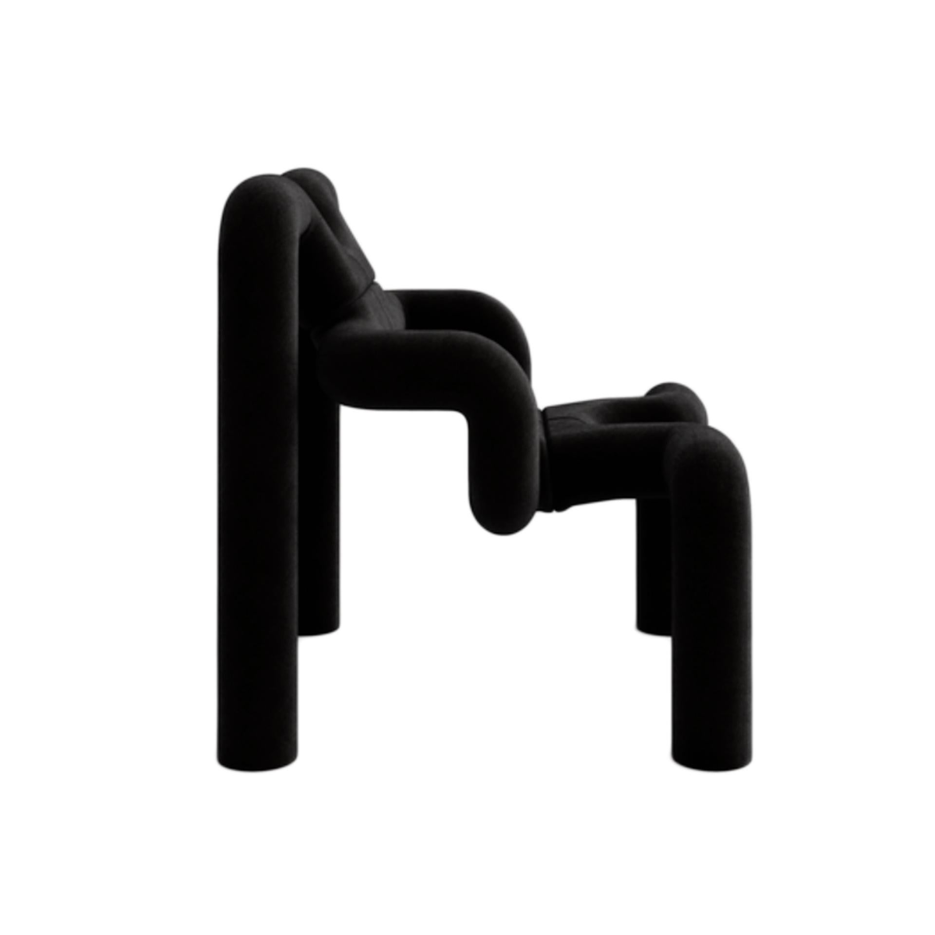 Norwegian Contemporary Black Armchair Mod Ekstrem Designed by Terje Ekstrom For Sale