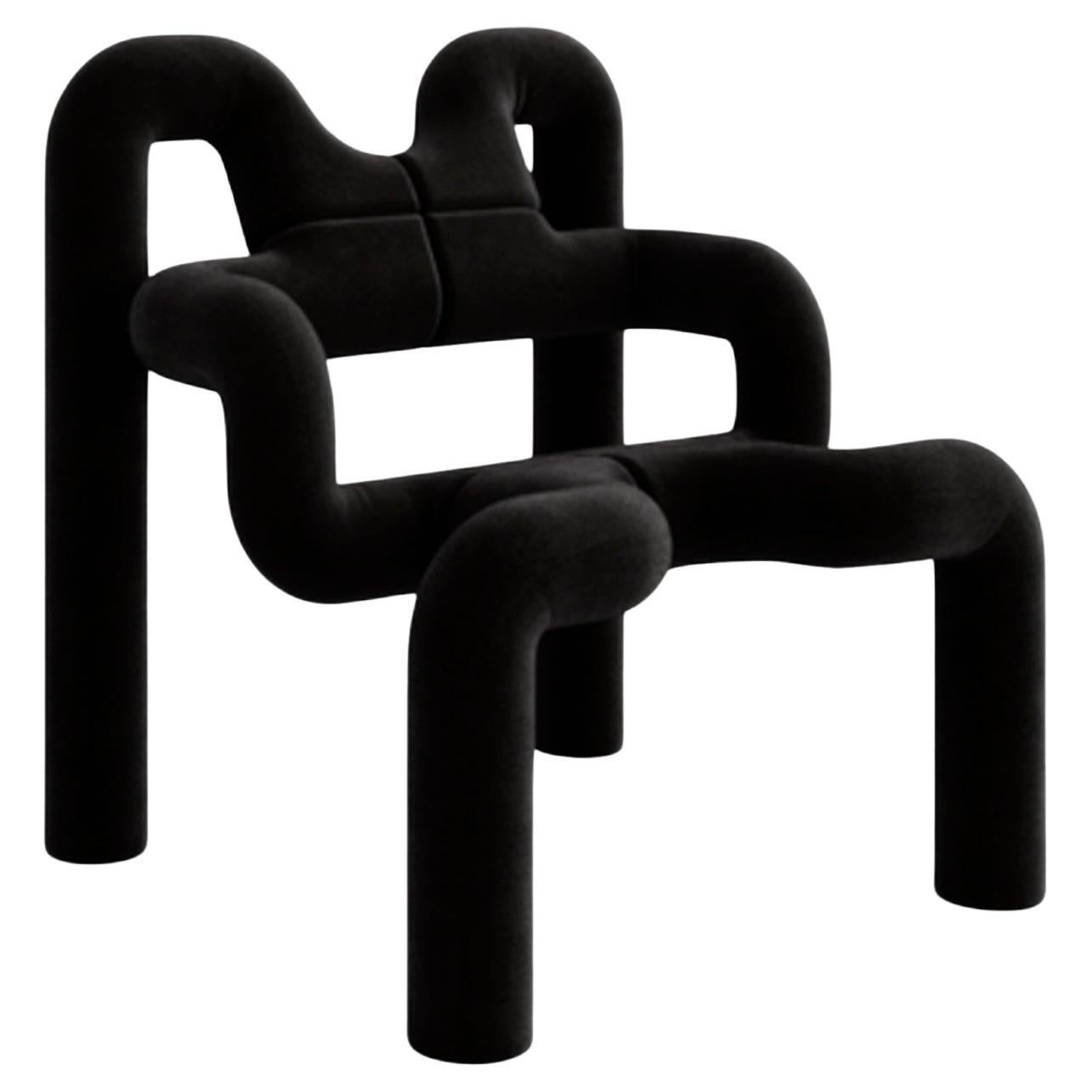 Contemporary Black Armchair Mod Ekstrem Designed by Terje Ekstrom For Sale