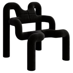 Contemporary Black Armchair Mod Ekstrem Designed by Terje Ekstrom