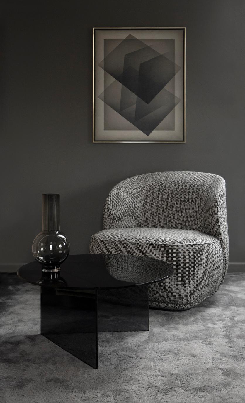 Contemporary Armchair 'Novel' with Reed Sahco Fabric, 006 For Sale 3
