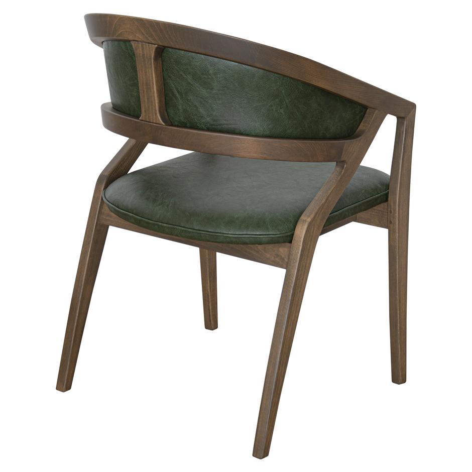 European Contemporary Armchair Offered in Leather For Sale