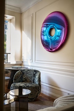 Zeitgenössischer Sessel 'Pipe Lounge', Dedar, Tiger Mountain, 'Swivel'