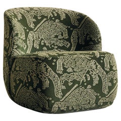 Fauteuil contemporain 
Pipe Lounge
, Dedar, Tiger Mountain, 
Swivel
 (pivotant)