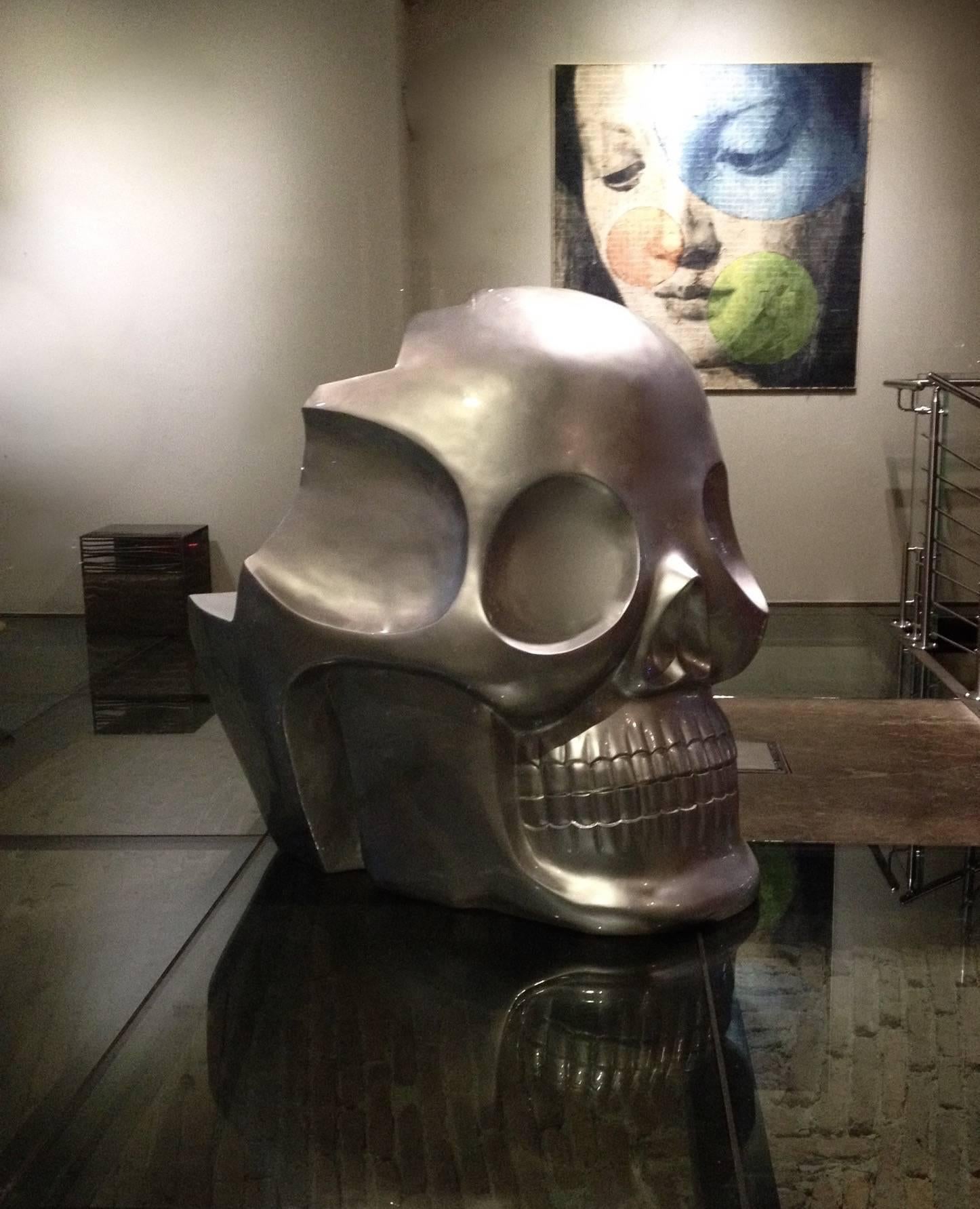 XXIe siècle et contemporain Fauteuil contemporain « crâne transvital » en forme de mère par Antonio Cagianelli, Italie en vente