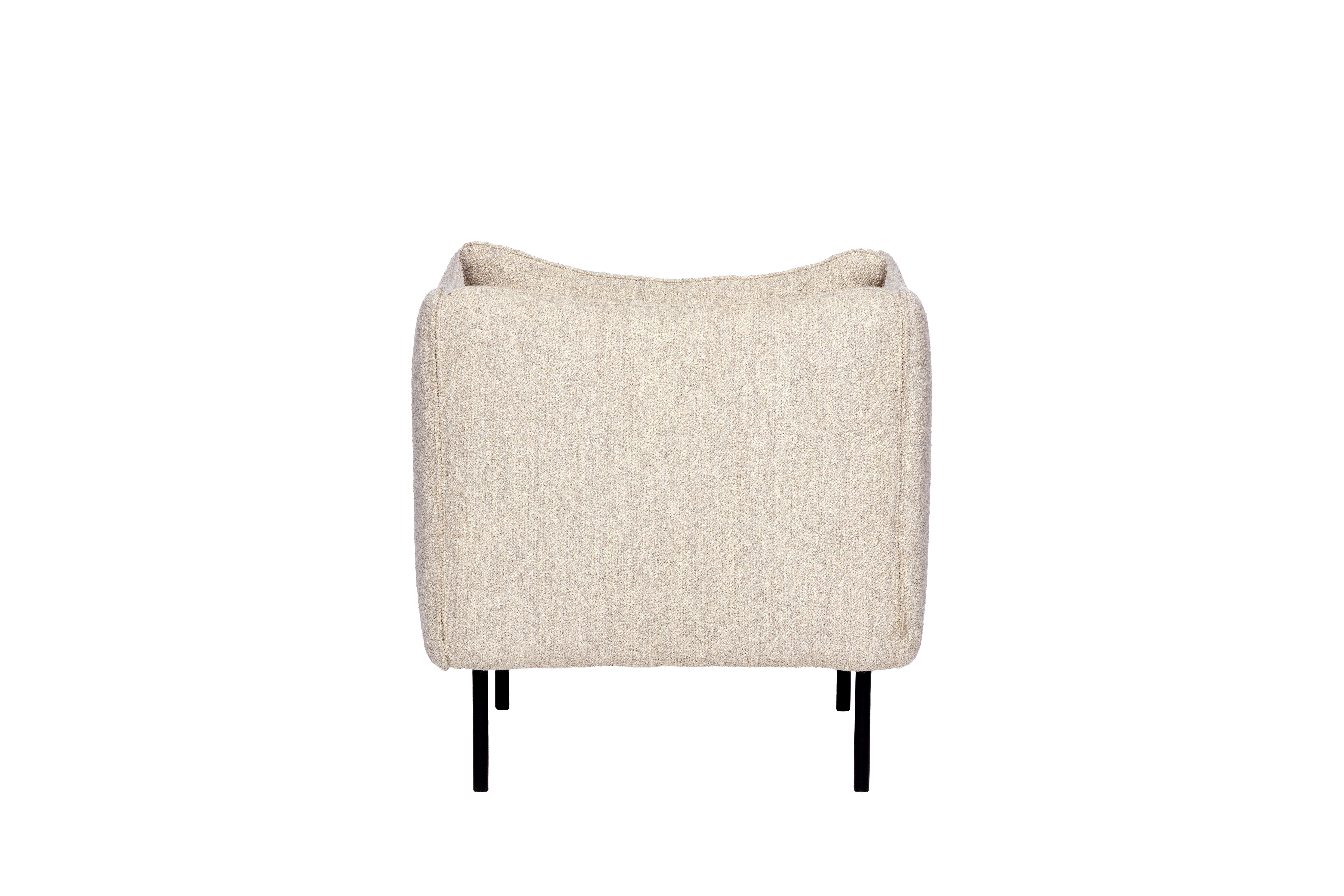 Polish Contemporary Armchair 'Tiki' by Fogia, Sand Fabric  For Sale