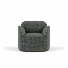 Contemporary Armchair 'Unio' by Poiat, Chivasso Yang 95 Fabric