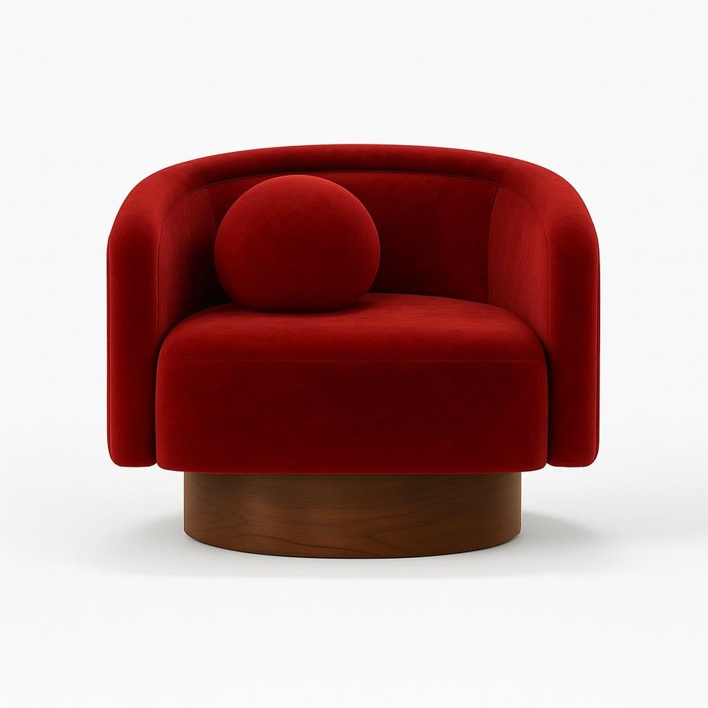 Questa poltrona contemporanea è stata progettata con cura per essere un'ancora di stile e un rifugio nel tuo spazio vitale. Offre un comfort superiore e avvolgente senza rinunciare all'impatto visivo. Il design è definito da linee moderne,