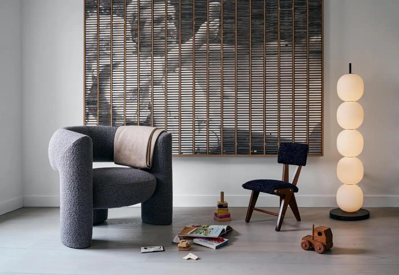 Wool Contemporary Armchair 'Via del Corso' by Man of Parts, Rohi, Opera, Delft For Sale