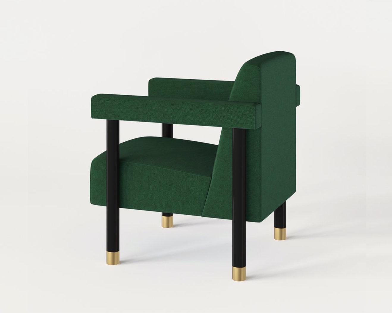 Zeitgenössischer Sessel im Vintage-Stil „Olesya“ (Art déco)