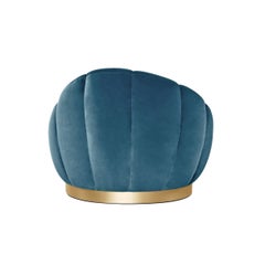 Contemporary Armchair with Detailed Seaming through the Front to Back