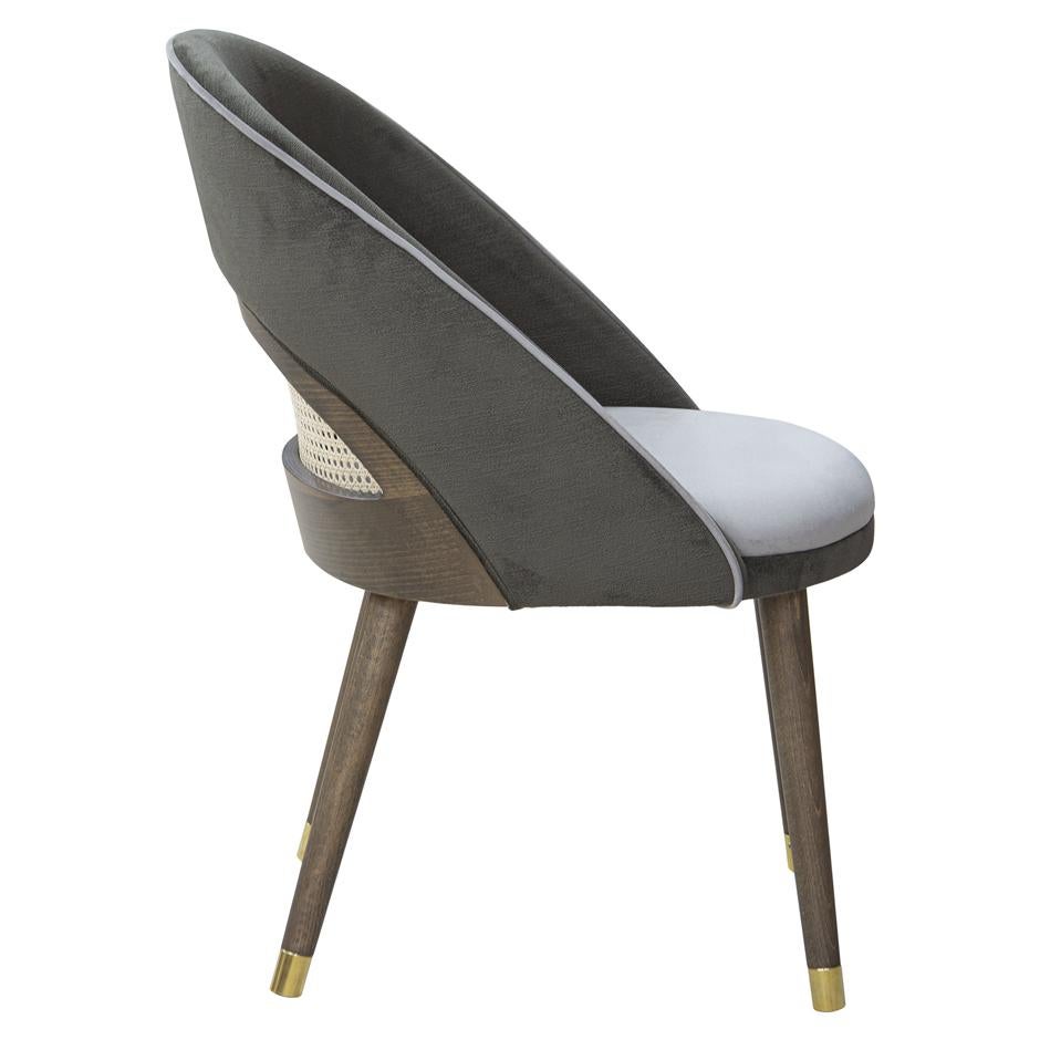 Contemporary Sessel mit Rückenlehne aus Rohrgeflecht (Portugiesisch) im Angebot