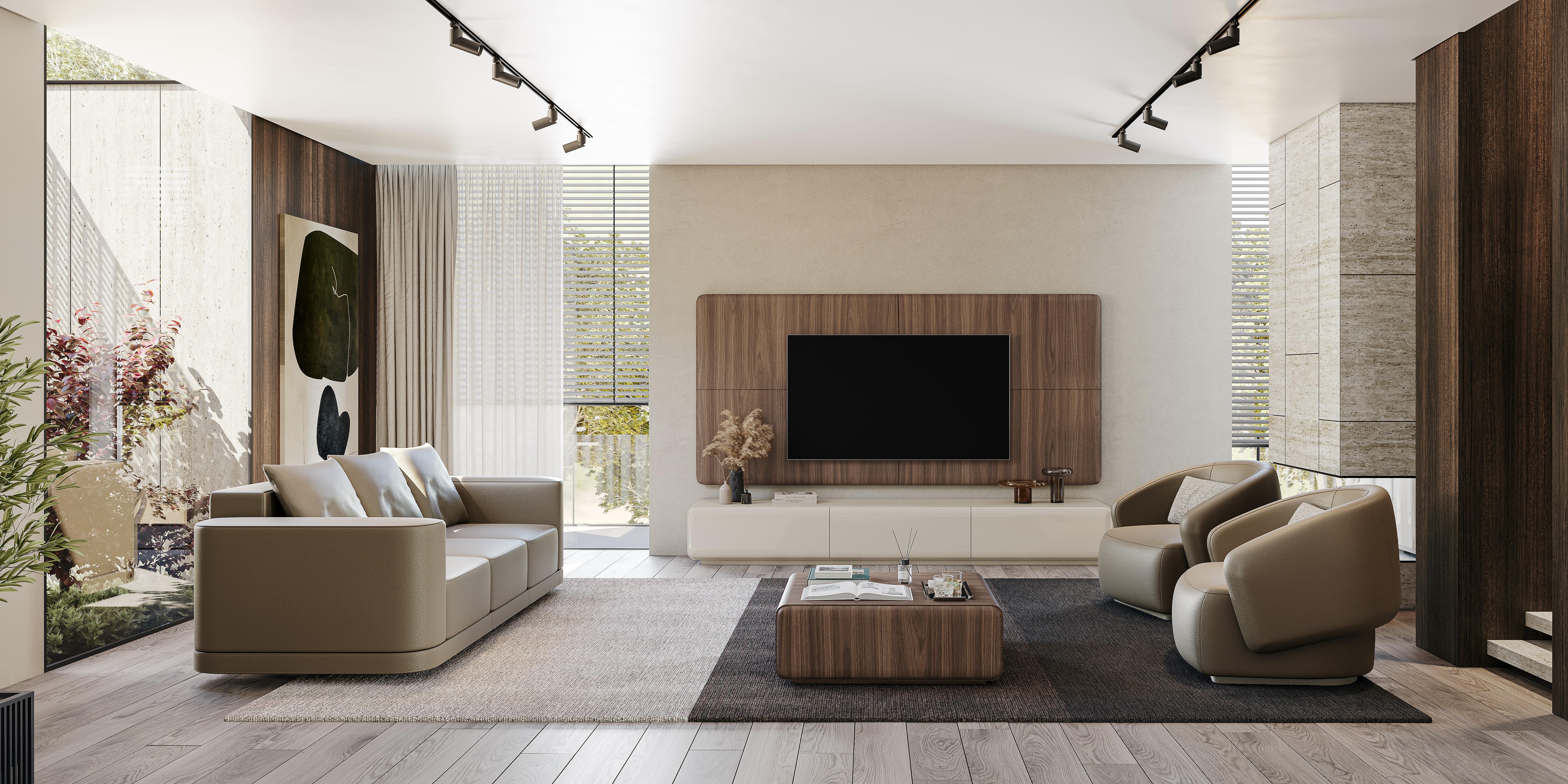 Contemporary Lounge Chair vollgepolstert mit geschwungener, nahtloser Silhouette im Angebot 1