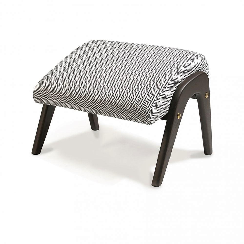 Sillón Contemporáneo con Otomana, Terciopelo Caramelo / Ratán Natural en venta 2