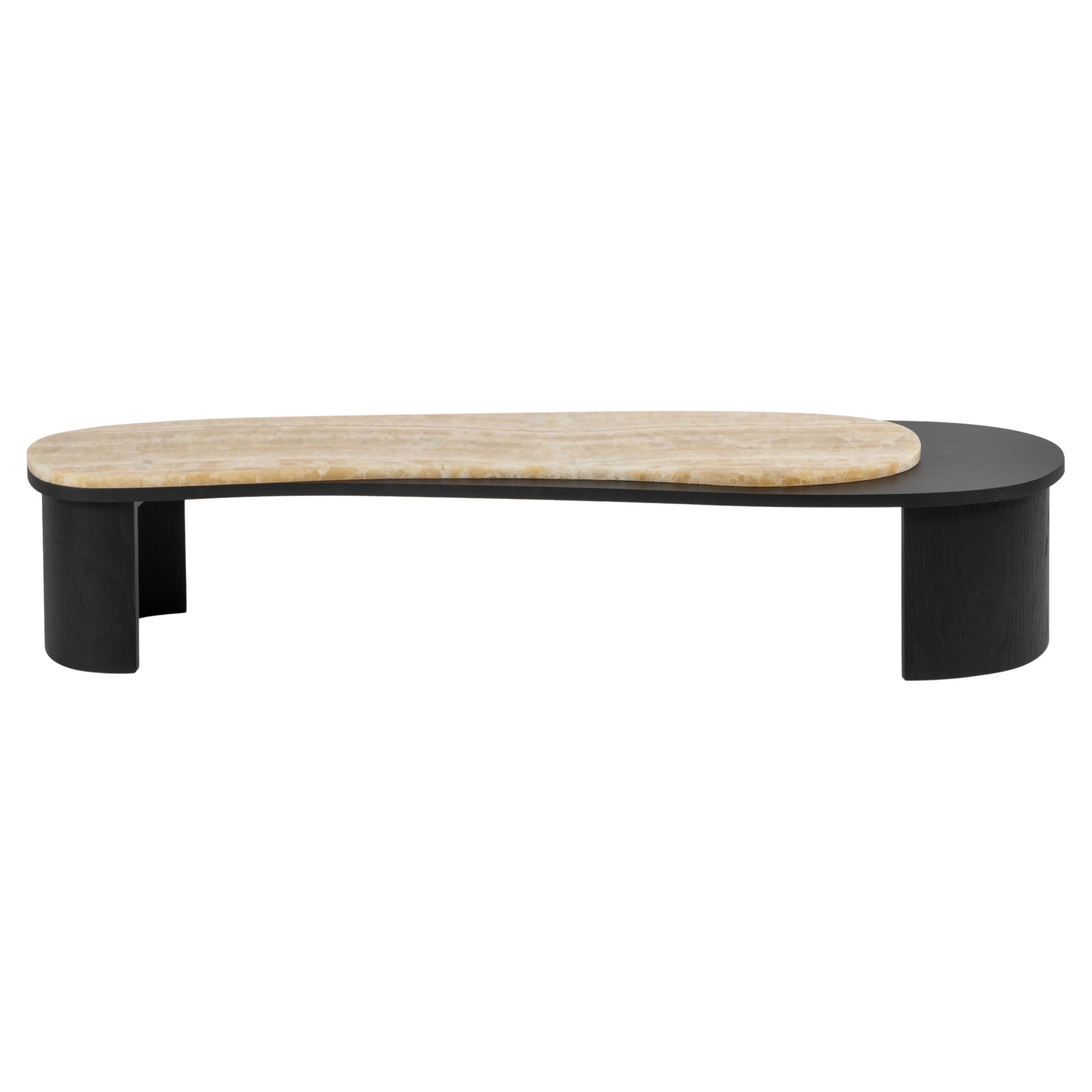 Table basse contemporaine Armona, Onyx, Oak Oak, Handmade in Portugal by Greenapple en vente