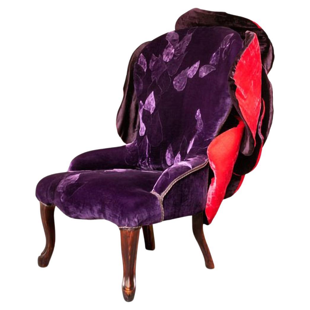 Contemporary Art Armchair - Mademoiselle Valery by Carla Tolomeo For Sale