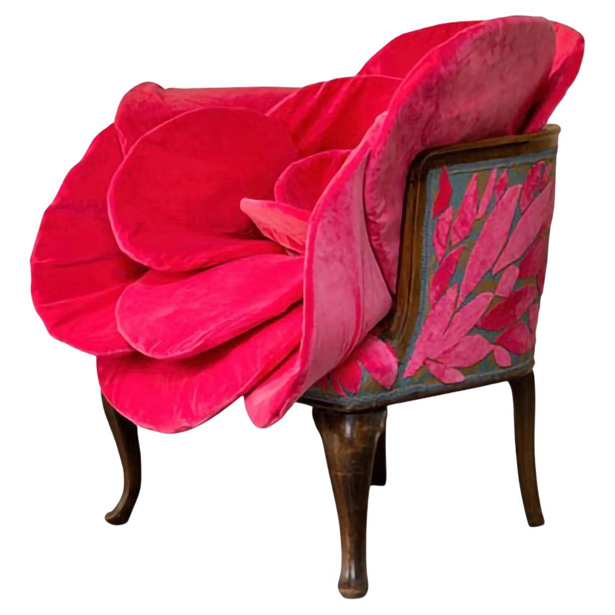 Contemporary Art Armchair - Petit Fleur by Carla Tolomeo