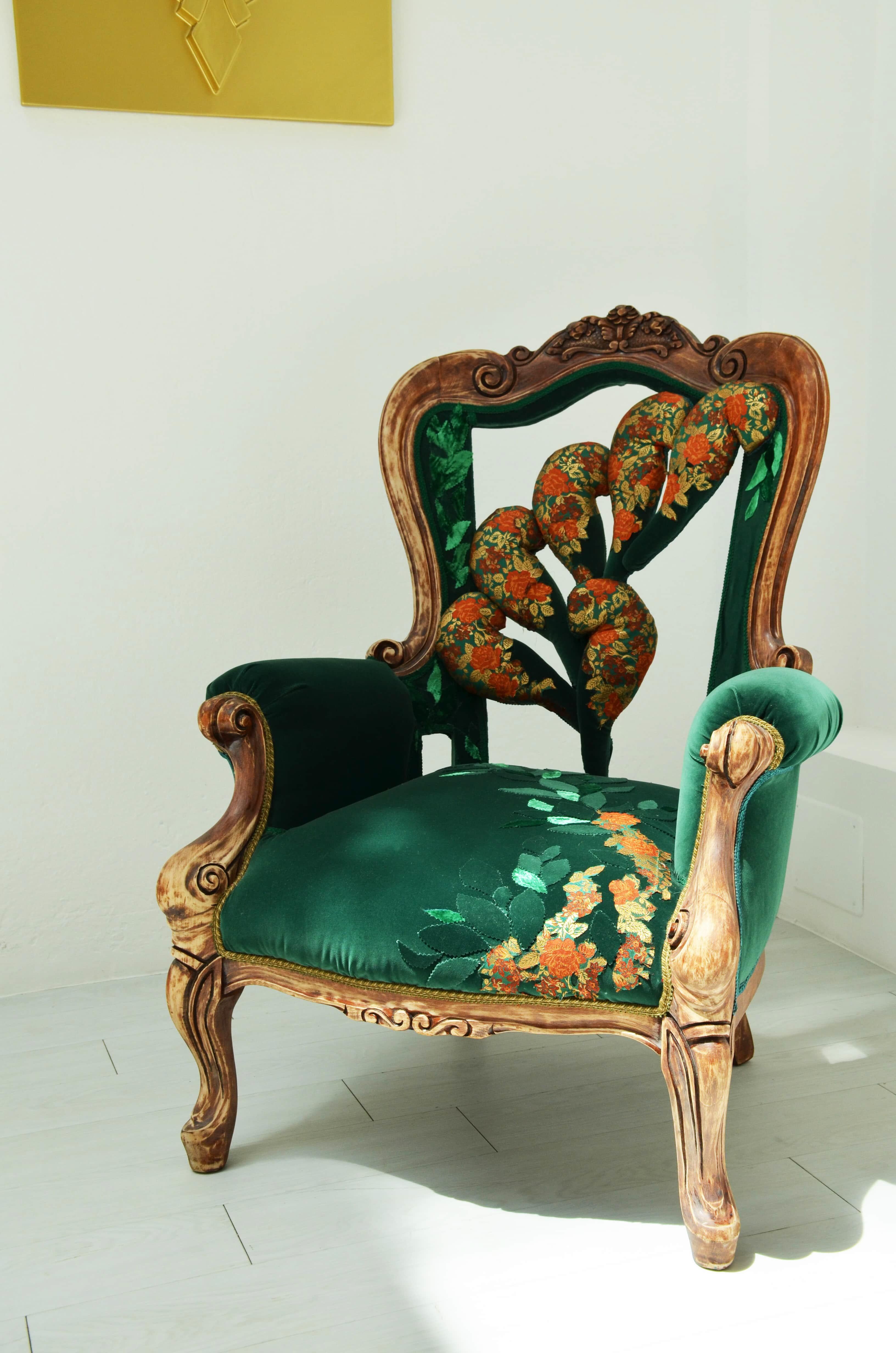 Post-Modern Contemporary Art Armchair - Sillon De Borges by Carla Tolomeo For Sale