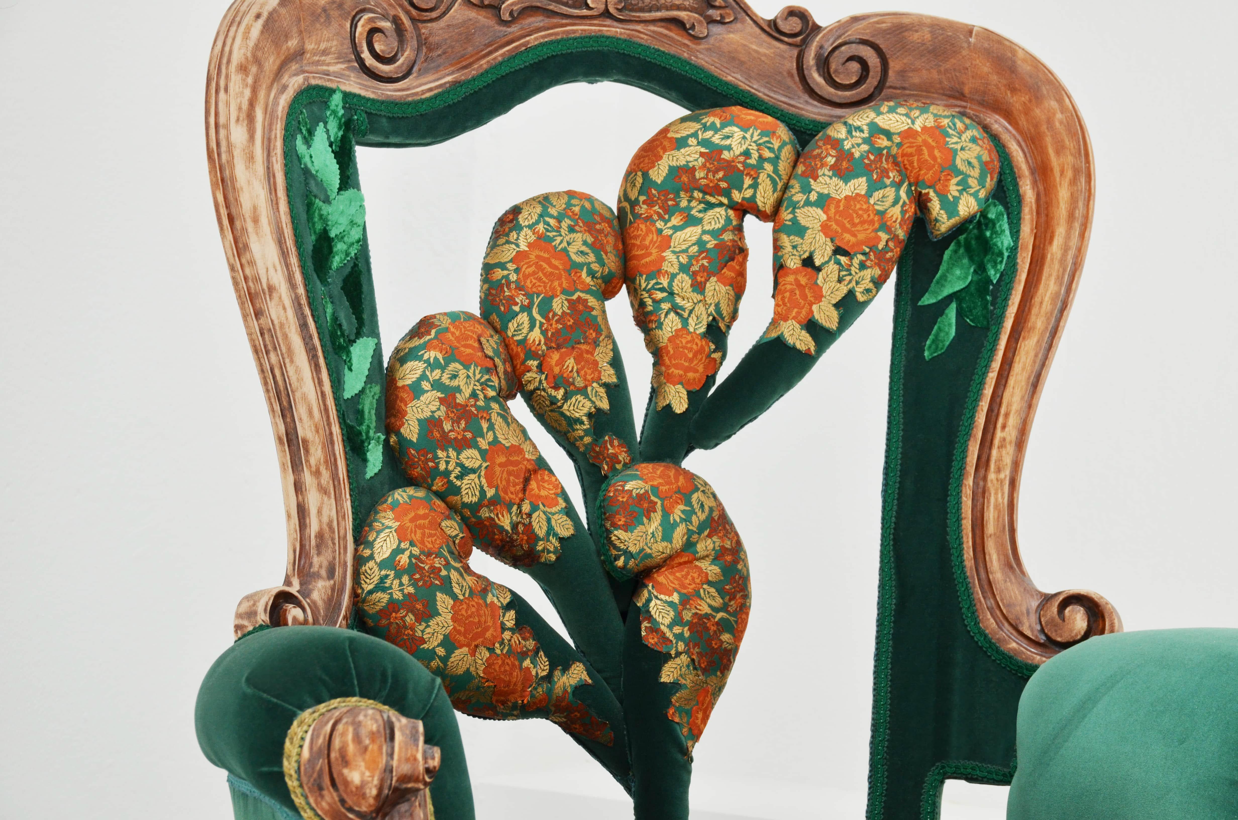 Italian Contemporary Art Armchair - Sillon De Borges by Carla Tolomeo For Sale