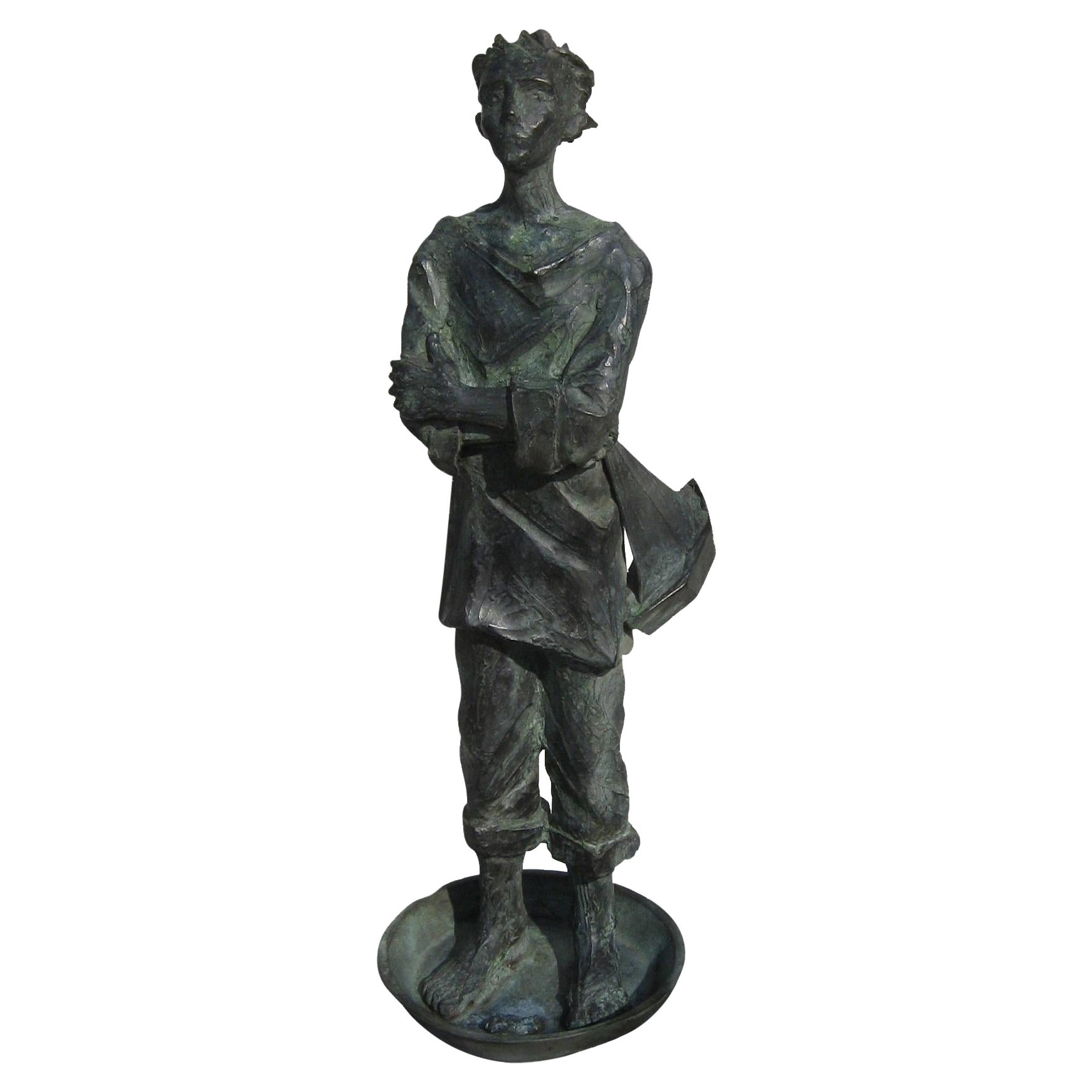 Art Contemporary Bronze Sculpture Marinaio by Giampaolo Talani