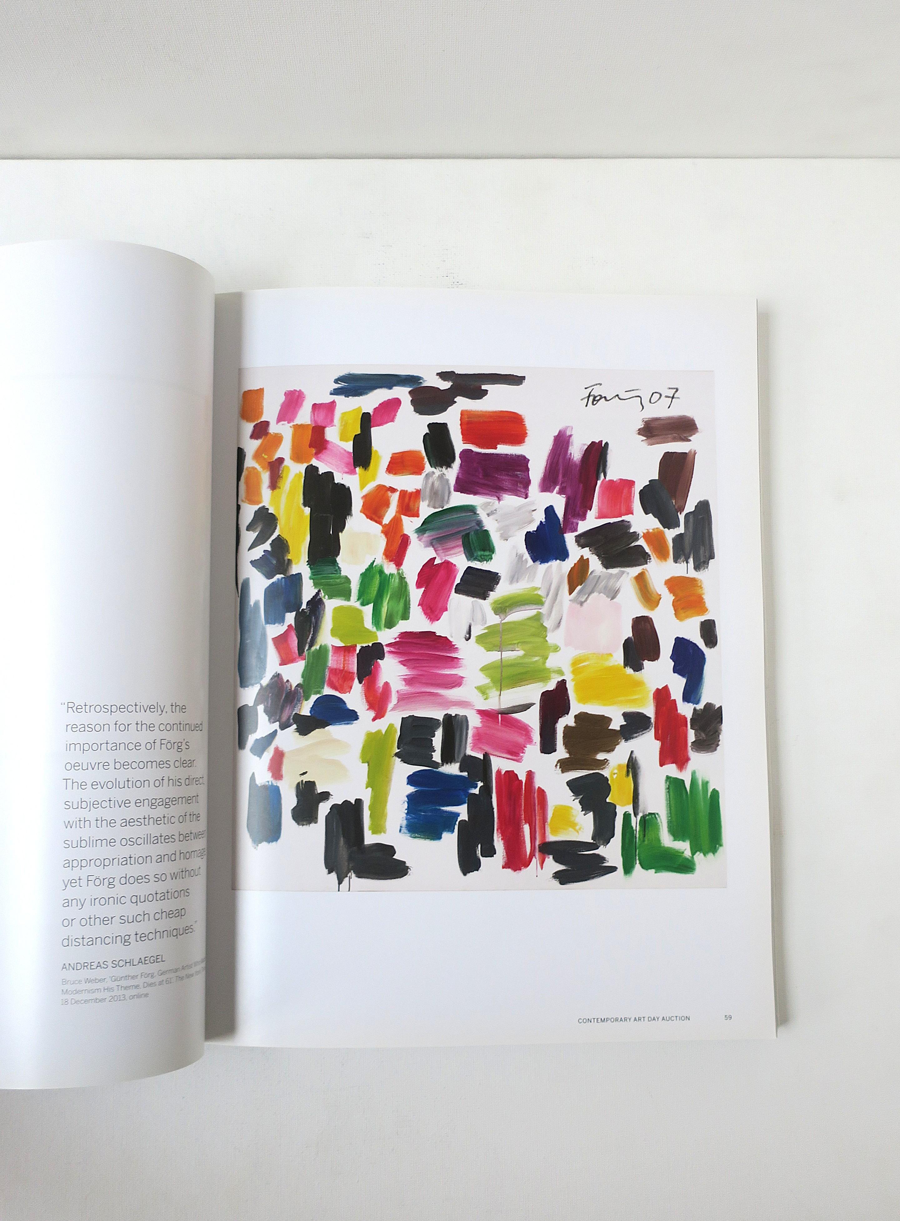 Libro catalogo arte contemporanea Sotheby's Londra 2017 in vendita 6