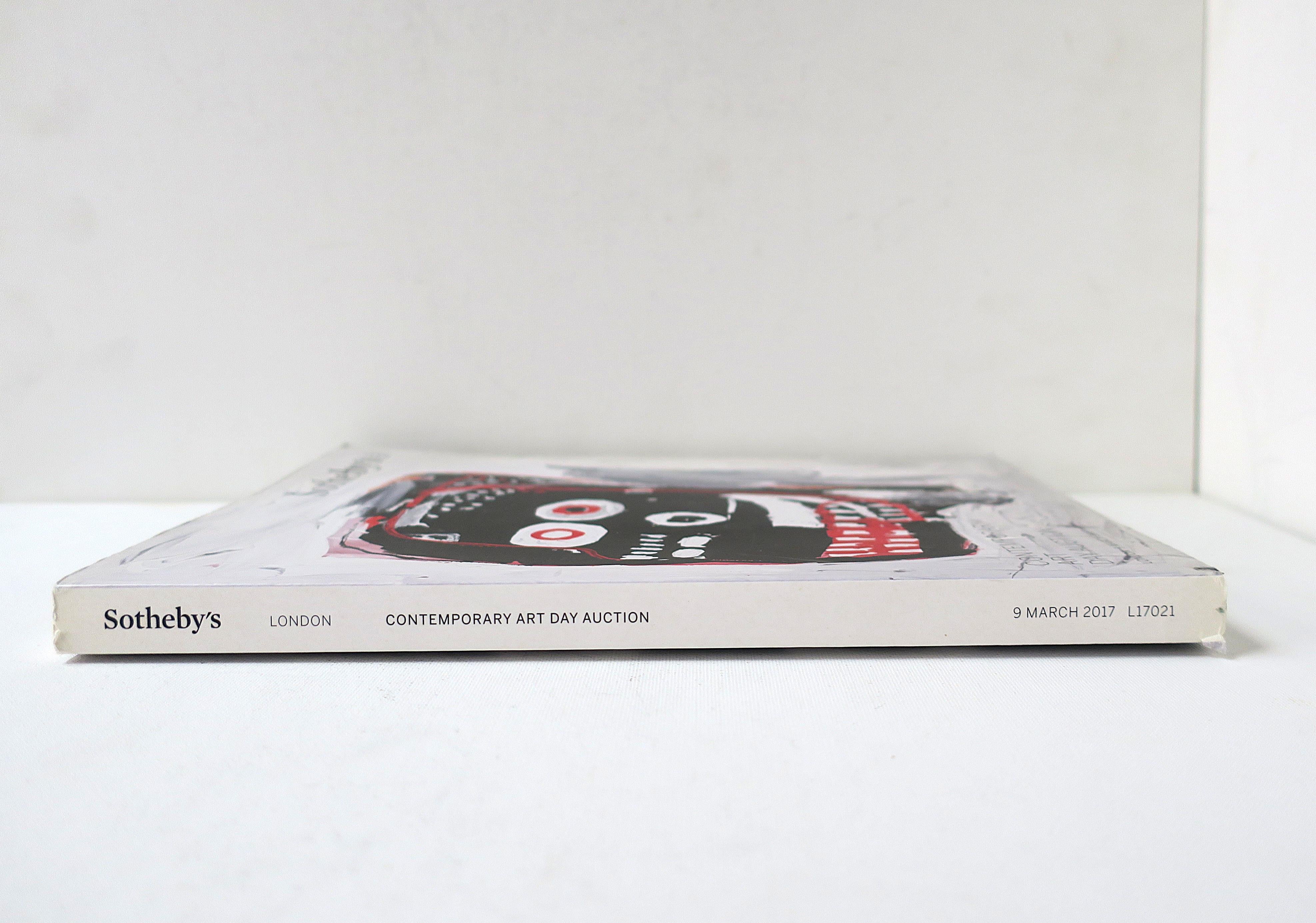 Libro catalogo arte contemporanea Sotheby's Londra 2017 In condizioni buone in vendita a New York, NY