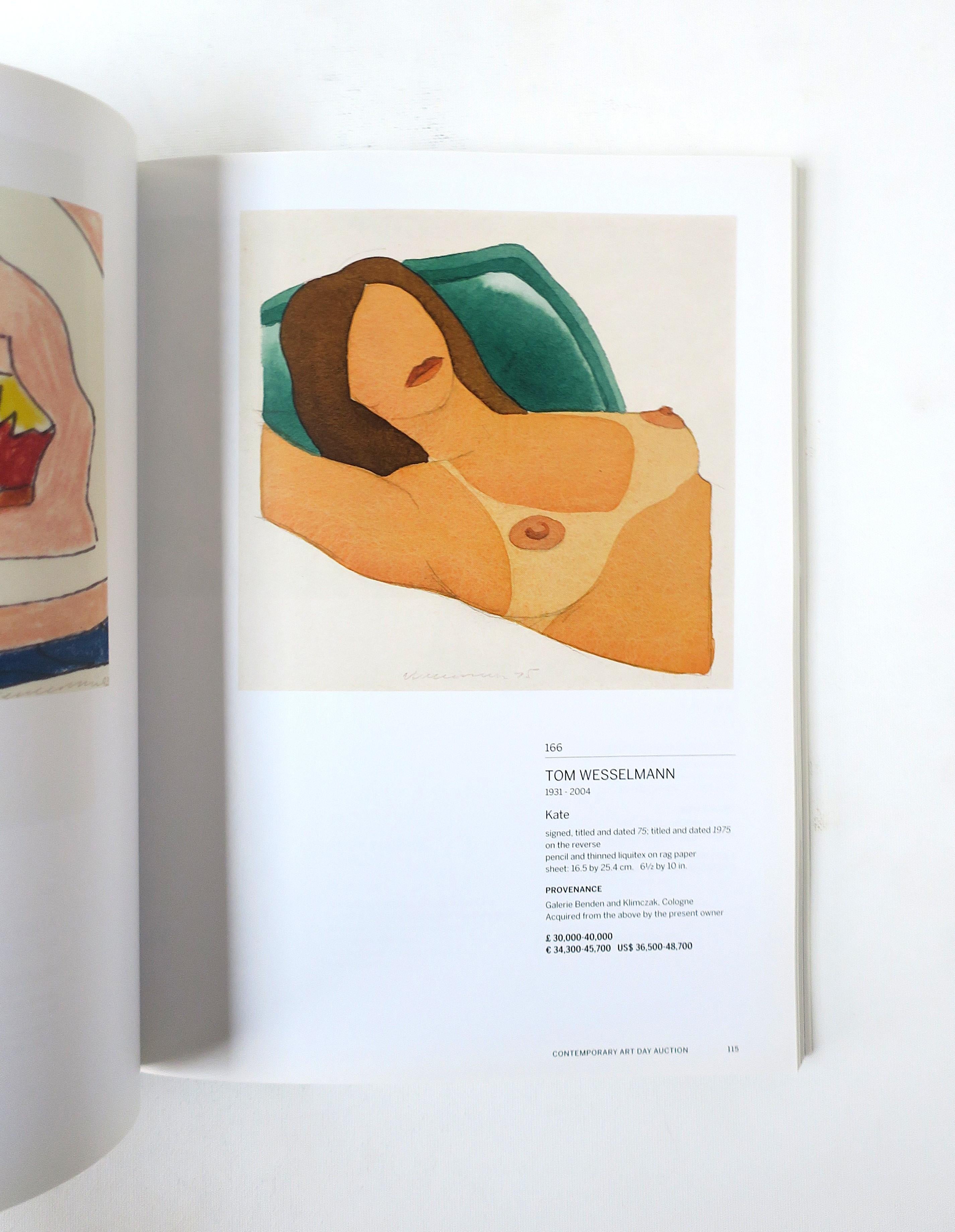 Libro catalogo arte contemporanea Sotheby's Londra 2017 in vendita 2