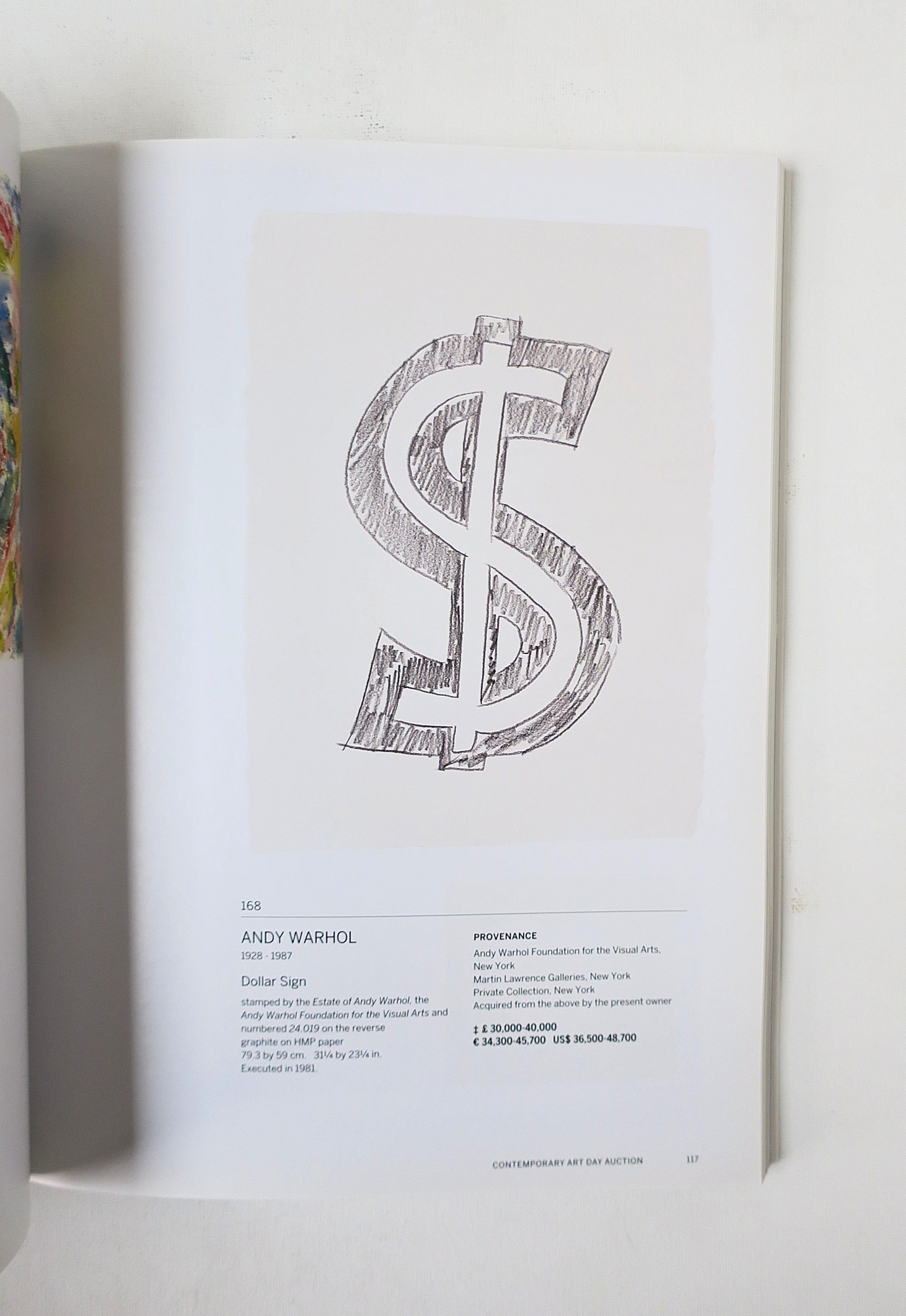 Libro catalogo arte contemporanea Sotheby's Londra 2017 in vendita 3