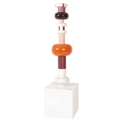 Contemporary Art Ceramic Totem Chocolate Piece Number 33/99 von Ettore Sottsass