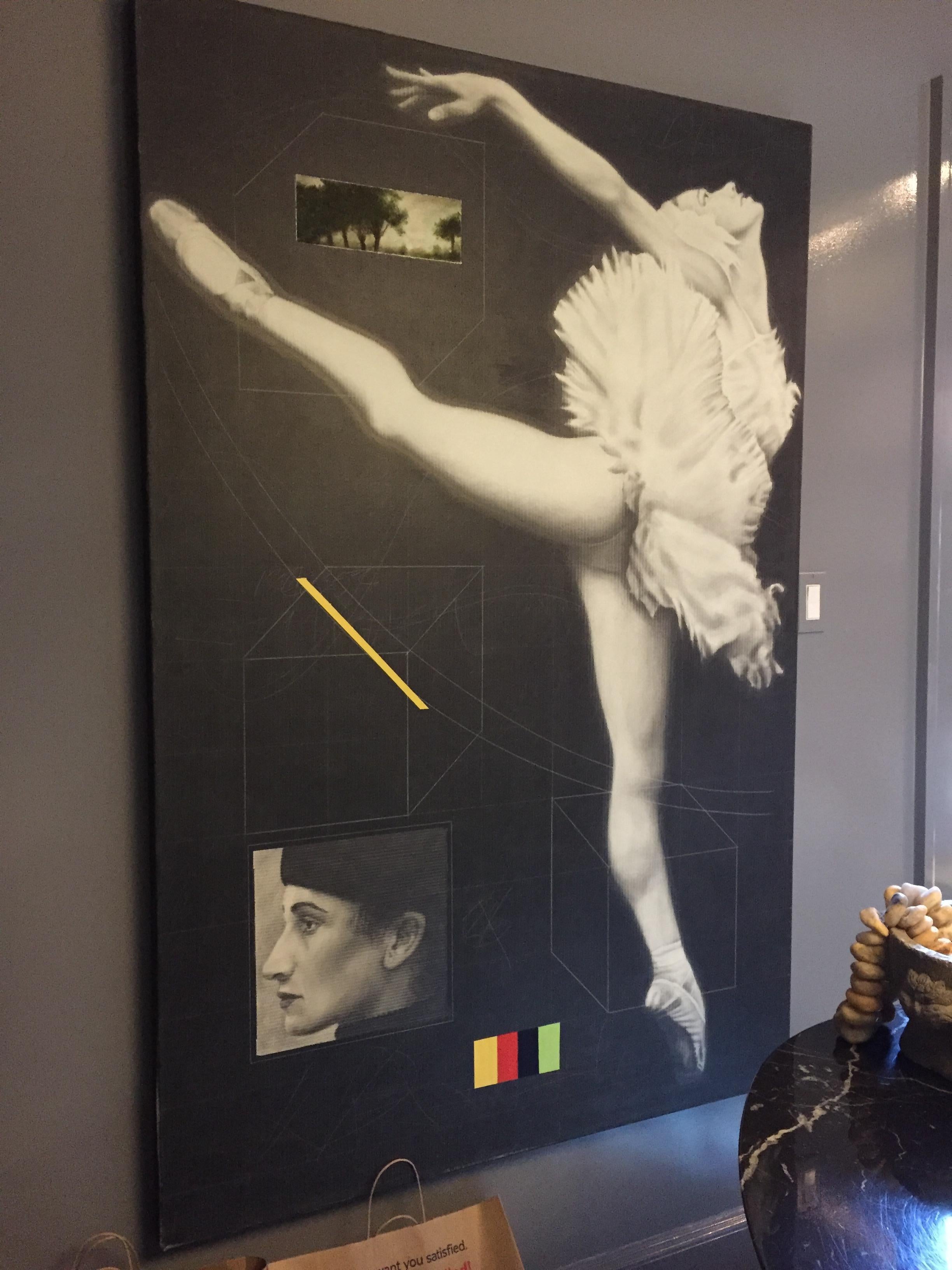 American Extra Large Contemporary Art Joseph Piccillo Single Ballerina #9, 1997 For Sale