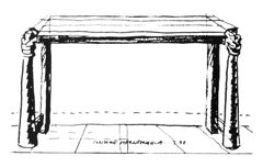 Consola de Arte Contemporáneo - Manutengolo de Adolfo Natalini