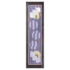 Moderner Art-Déco-Läufer „Frank“ in Beige, flachgewebt, von Doris Leslie Blau